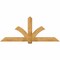 Ekena Millwork Redmond Rough Sawn Timber Gable Bracket, Western Red Cedar, 84"W x 35"H x 4"D x 6"F, 10/12 Pitch GBW084X35X0406RED00RWR - alternate 1